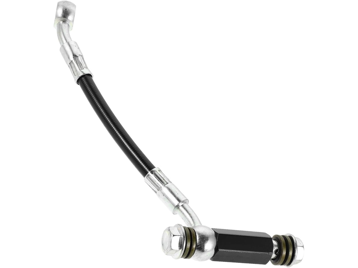 Conector De Extensão Da Mangueira De Freio Hidráulico Para Motocicleta Em Metal Preto Resistente.