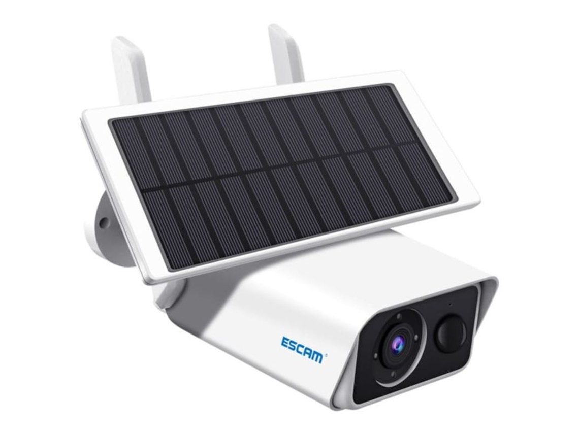 Câmera de Segurança Ip ESCAM Qf180 Solar 3Mp Wifi Branco