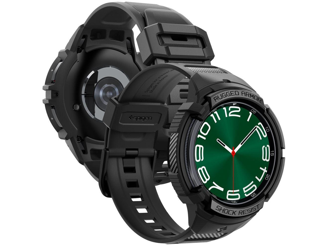 Pulseira Spigen Rugged Armor Pro Para Galaxy Watch 6 Classic Com Proteção De 47 Mm