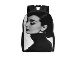 Mochila Audrey Hepburn Para Estudantes, Leve E Durável, À Prova Dágua E Com Alça De Ombro Ajustável. Olysi Shop
