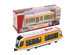 Primerox brinquedo de Carro de Liga 1:90 com Luz e Som Carro Simulado para Crianças Amarelo