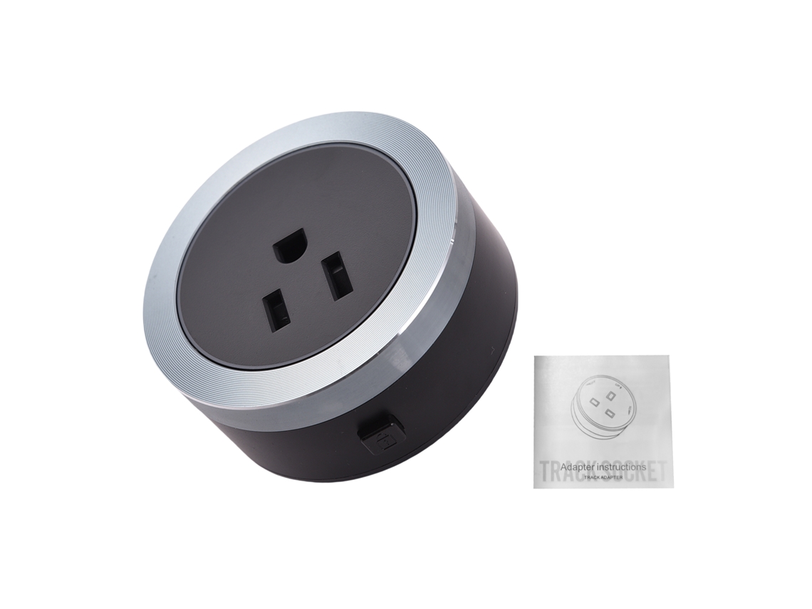 Adaptador De Trilho Elétrico 3250w Com Plug Us 15a Fácil De Inserir E Desmontar