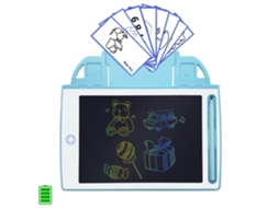 Tablet De Desenho E Escrita Lcd De 8,4 Polegadas, Fundo Multicolorido. Portátil, Com Bloqueio De Apagamento. Inclui Cartões De Aprendizagem. Dam