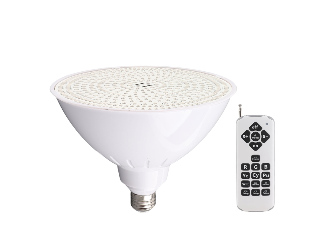 Lâmpada Submersível LED para Piscina 45W 4500lm RGB Controle Remoto | S/MARCA