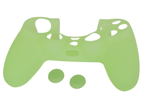 Capa de Silicone + Grips FR-TEC Brilha no Escuro Verde para DualShock 4