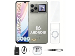 M30 Pro Vip Edition 4g 8gb Ram 256gb 6.88" 120hz 8000mah Carga 33w Nfc Android 16 Cinza DOOGEE