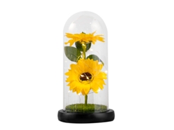 Presente de Girassol, Girassol Artificial em Cúpula de Vidro, Presente Eterno de Girassol para o Dia Das Mães AQUAFORGE