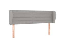 Headboard, Headboards Vidaxl Cinzeto Tecido (147 X 23 X 78/88 Cm)