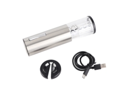 Abre garrafas Elétrico Usb com Luz Led Corkscrew para Garrafas de Vinho Bateria Incluída S/MARCA