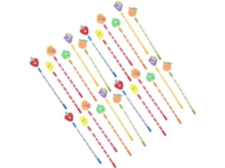 Pièces Crayons Bois Forme De Fruits De Colorés Pour Garçon