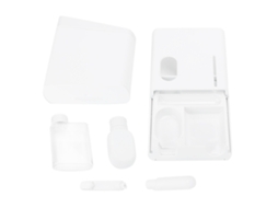 Kit De Viagem Laxiscreed 6 Em 1 Com Produtos De Higiene Bucal, Barbear E Armazenamento Portátil