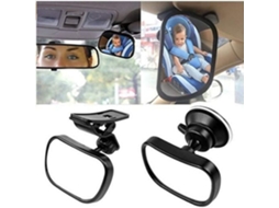 Espelho Retrovisor Infantil para Carro, Ventosa, Clipe AQUAFORGE