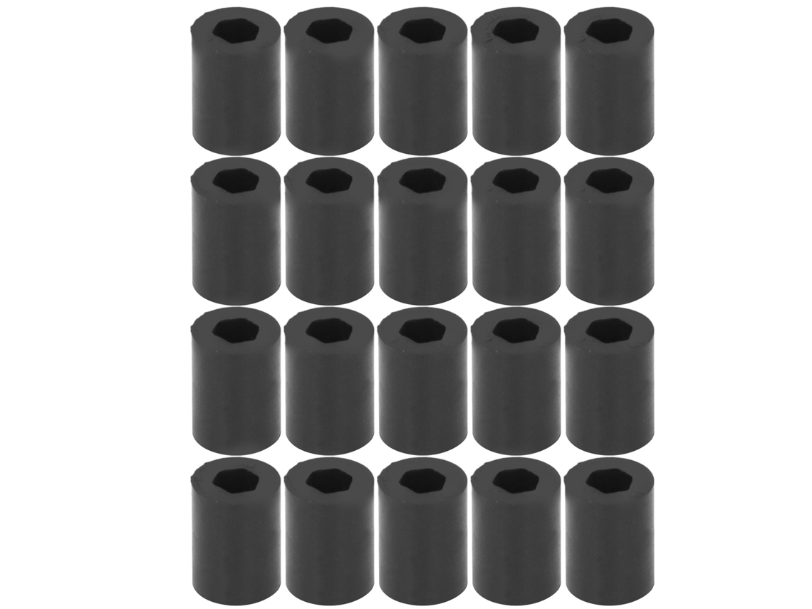Laxiscreed Rolo De Remoção De Borracha Com Furo Hexagonal 5mm, Dureza 30a Para Manutenção Pesada