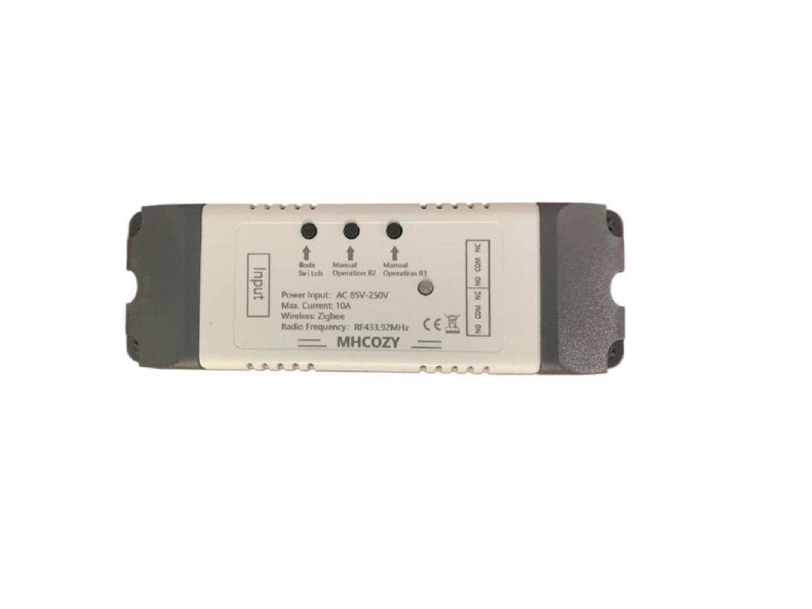 Relé inteligente Zigbee de 2 canais e 5V - Travamento automático ajustável - Requer hub Zigbee