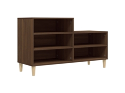 Shoe Cabinet, Shoe Cabinets Vidaxl Marrom Madeira Processada (n/a)
