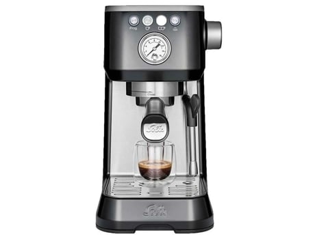 Máquina de Café Máquina de Café Expresso Batedor de Leite Aço Inoxidável Barista Perfetta Plus 1170 V2 Black SOLIS
