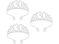 Conjunto De Coroa De Diamantes De 3 Peças Para Mulheres