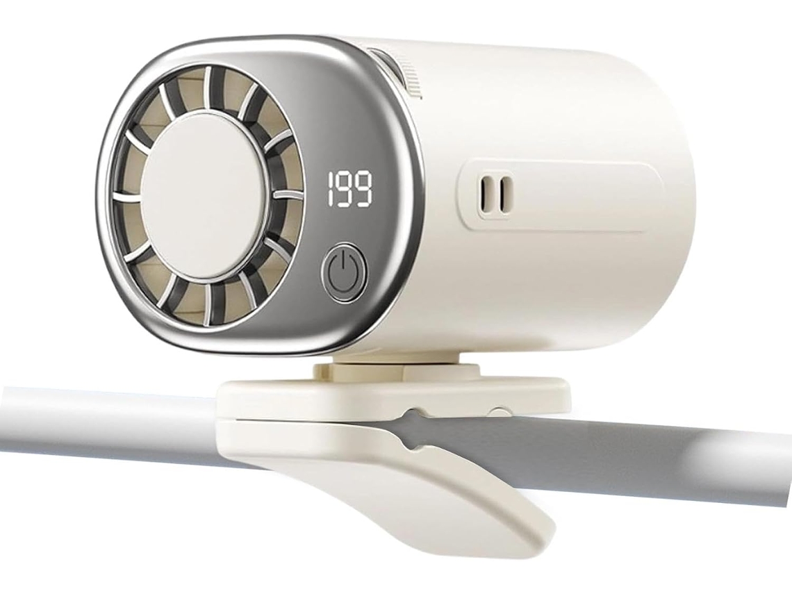 Ventilador De Carro Com Clipe – 199 Velocidades Ajustáveis Visor Led