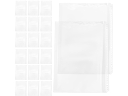 Sacos transparentes Iplusmile para pastas A4, 30 unidades, 20 pacotes, camadas protetoras duráveis para documentos em PP.