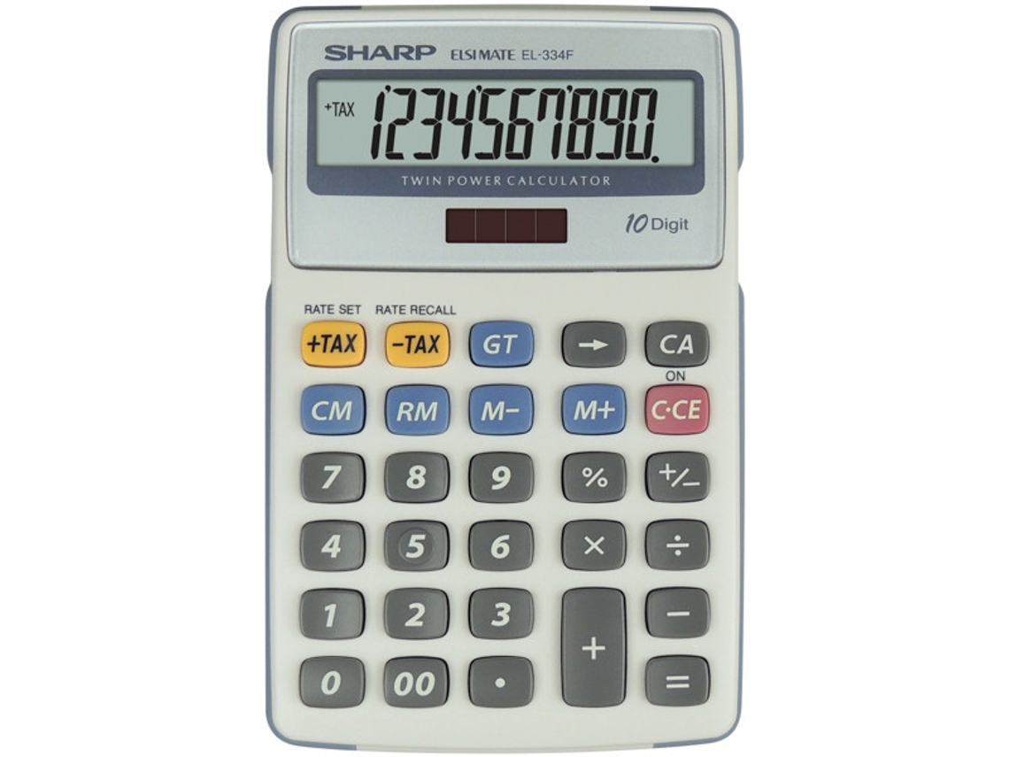 Calculadora Financeira SHARP El-334F Desktop Calculadora Cinza