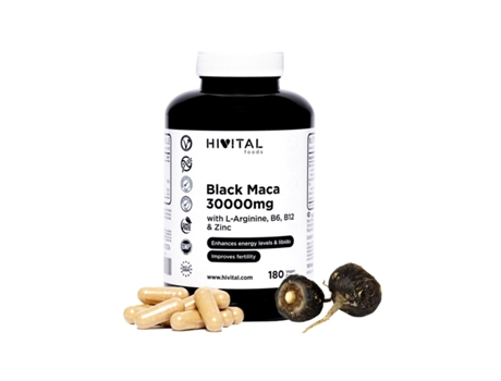 Maca Preta 180 Cápsulas HIVITAL
