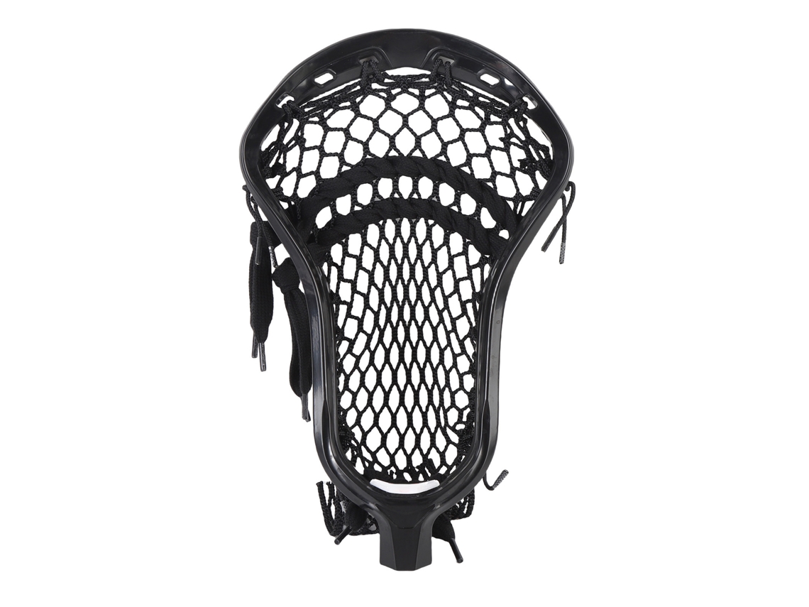 Cabeça De Taco De Lacrosse Em Nylon Treinamento Competição Ofensiva Defensiva Preta