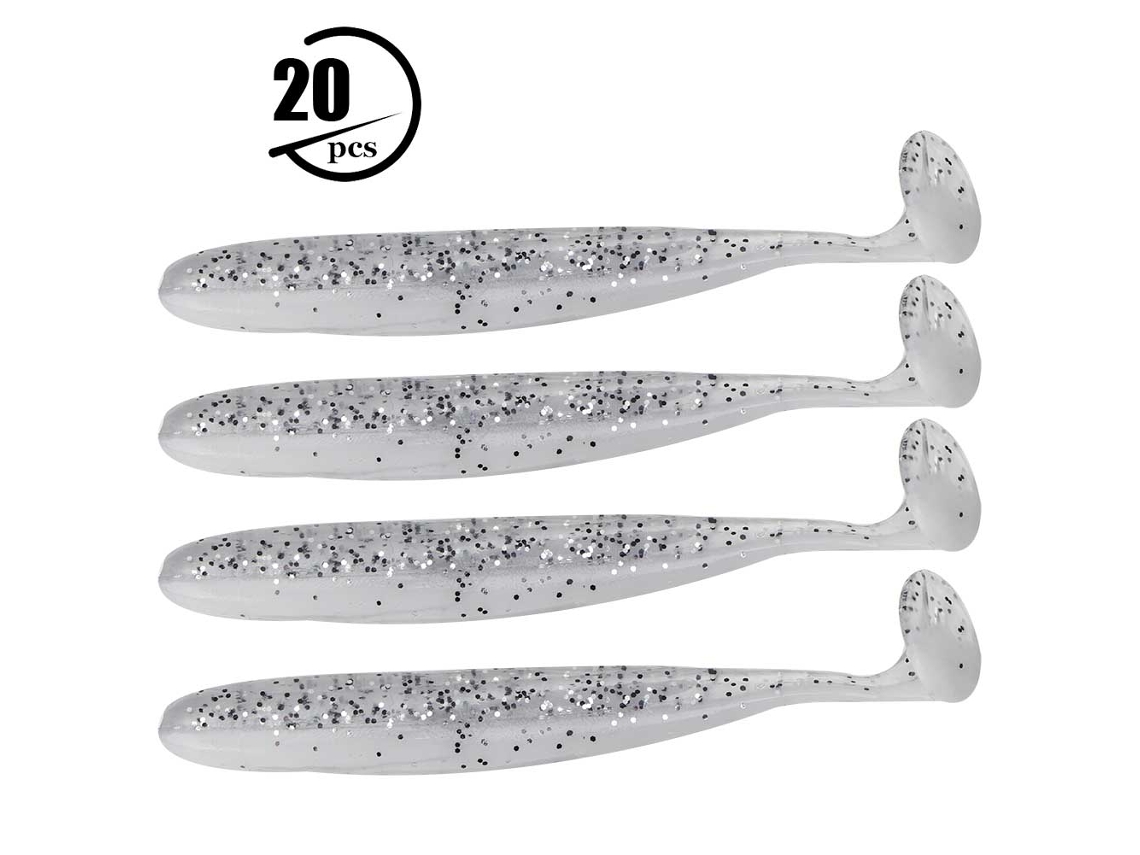 Isca de Pesca Soft 7.5cm Luminosa 20 Peças