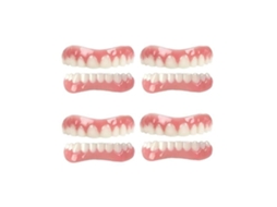 4 Pares De Facetas Dentárias, Próteses Dentárias Provisórias De Silicone.