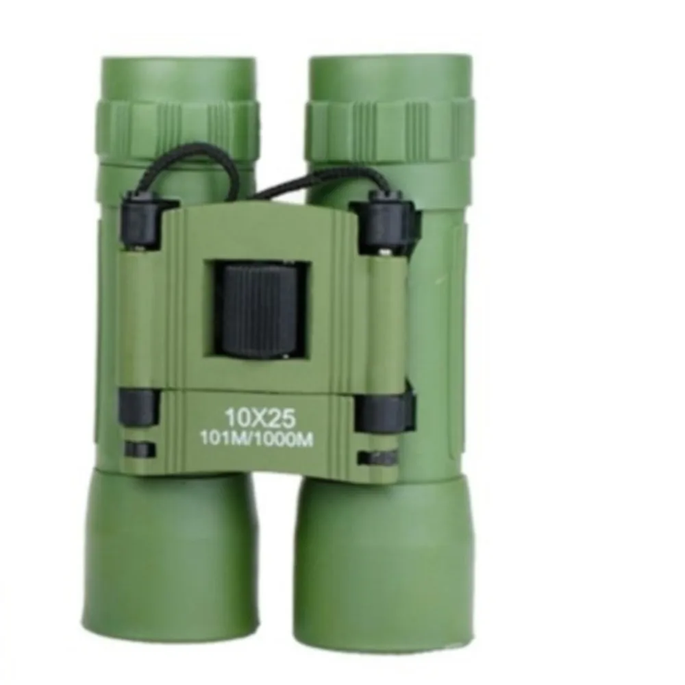 (verde-10x25) Mini Binóculos, Compactos E Portáteis