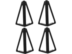 Conjunto De Móveis De Ferro Com 4 Peças Para Suporte De Sofá-cama, Mesa E Armário.