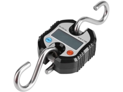 Balança Eletrônica de Bagagem Digital Portátil com Visor Lcd Gancho 150Kg/300Lb Preto UISAVE