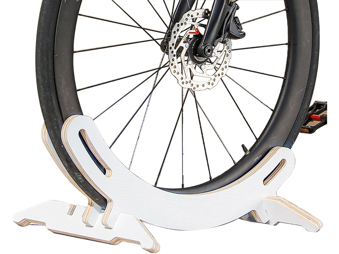 Suporte Decorativo De Madeira Para Bicicletas, Ideal Para Armazenamento Compacto.