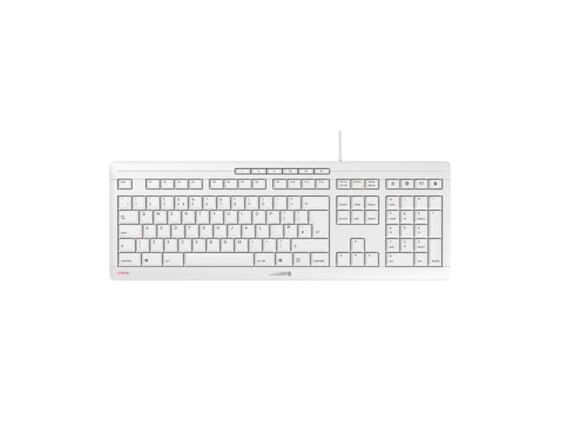 Cherry Stream Teclado Usb Qwerty Inglês Branco