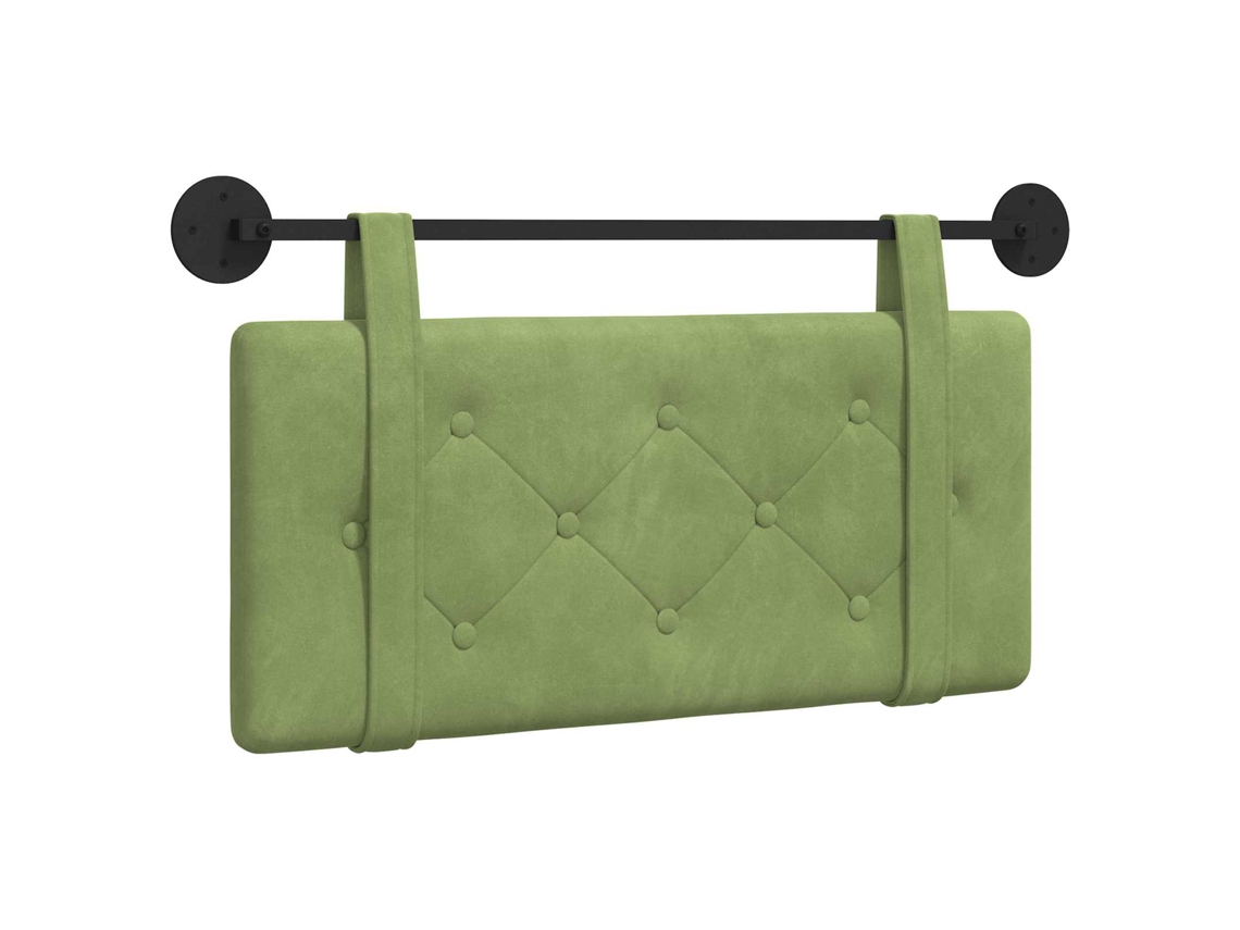 Conjunto 1 Cabeceira Suspensa Vidaxl Verde Veludo (100 X 55 X 5 Cm)