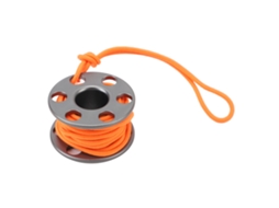 2026rebe-reel Para Dedo De Mergulho Scuba Mini Spool De Alumínio Com Linha De Nylon Luminosa Para Exploração Submarina Cinza