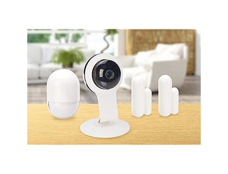 Sistema de Segurança Residencial Inteligente EDNET Detector de Movimento Sirene Interna Sem Fio