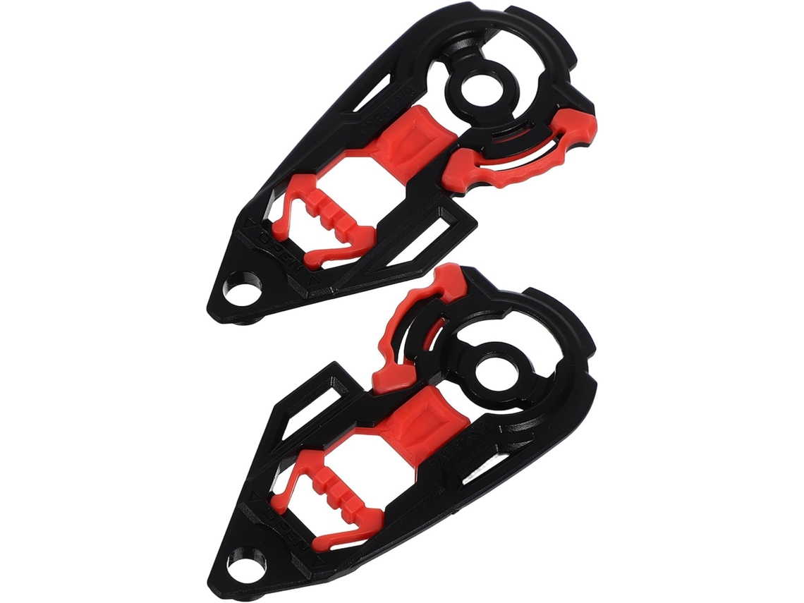 Suportes para viseira de capacete de motocicleta, 2 peças, placas laterais reforçadas