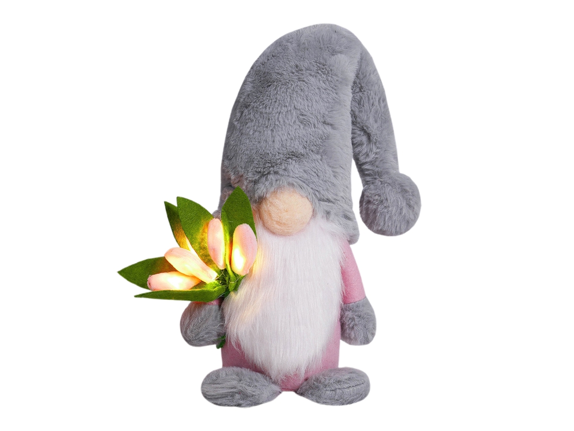 Boneca de Tulipa com Luz para Dia Dos Namorados e Dia da Mãe, Decoração de Janela LAXISCREED