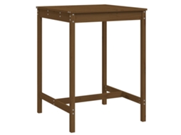 Garden Table, Garden Tables Vidaxl Marrom Madeira De Pinho (82.5 X 82.5 X 110 Cm)