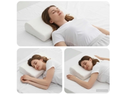 Vidaxl Travesseiro Para Dormir 50 X 30 X 10,5 Cm Médio Branco