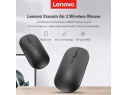 Lenovo Xiaoxin Air 2 Mouse Sem Fio Com Bt 4.0 Dual Mode 4000dpi 2.4ghz Mouse Para Laptop Cnc Mouse De Polimento Para Windows 10/8/7 Laptop Pc Computad