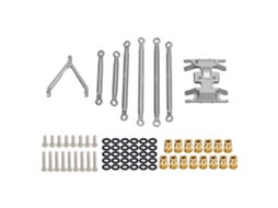 Conjunto De Vínculos De Suspensão De Alumínio Anti-corrosão Para Carro Rc Axial Scx24 1/24 Cor Titânio