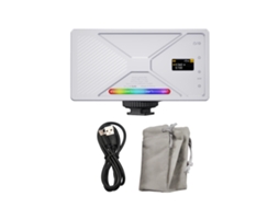 Luz De Vídeo Rgb Pocket Led 2500k-9900k Ajustável Com 24 Efeitos Para Câmera Dslr E Conferências Com Bateria Integrada
