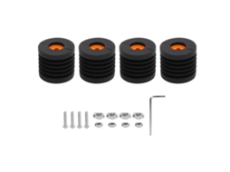 Peças Pés Antivibração Impressora 3d Borracha Antideslizante Para Bambu X1 X1c Ender 3