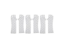 3 Pares De Luvas Uv Sem Dedos Com Padrão De Coração Fofo Para Secador De Unhas Em Gel - Proteção Contra Raios Uv Na Manicure