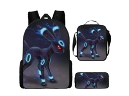 Conjunto De Mochila Infantil De Três Peças Com Estampa De Fada: Mochila + Mochila De Viagem Diagonal + Estojo, Modelo 18