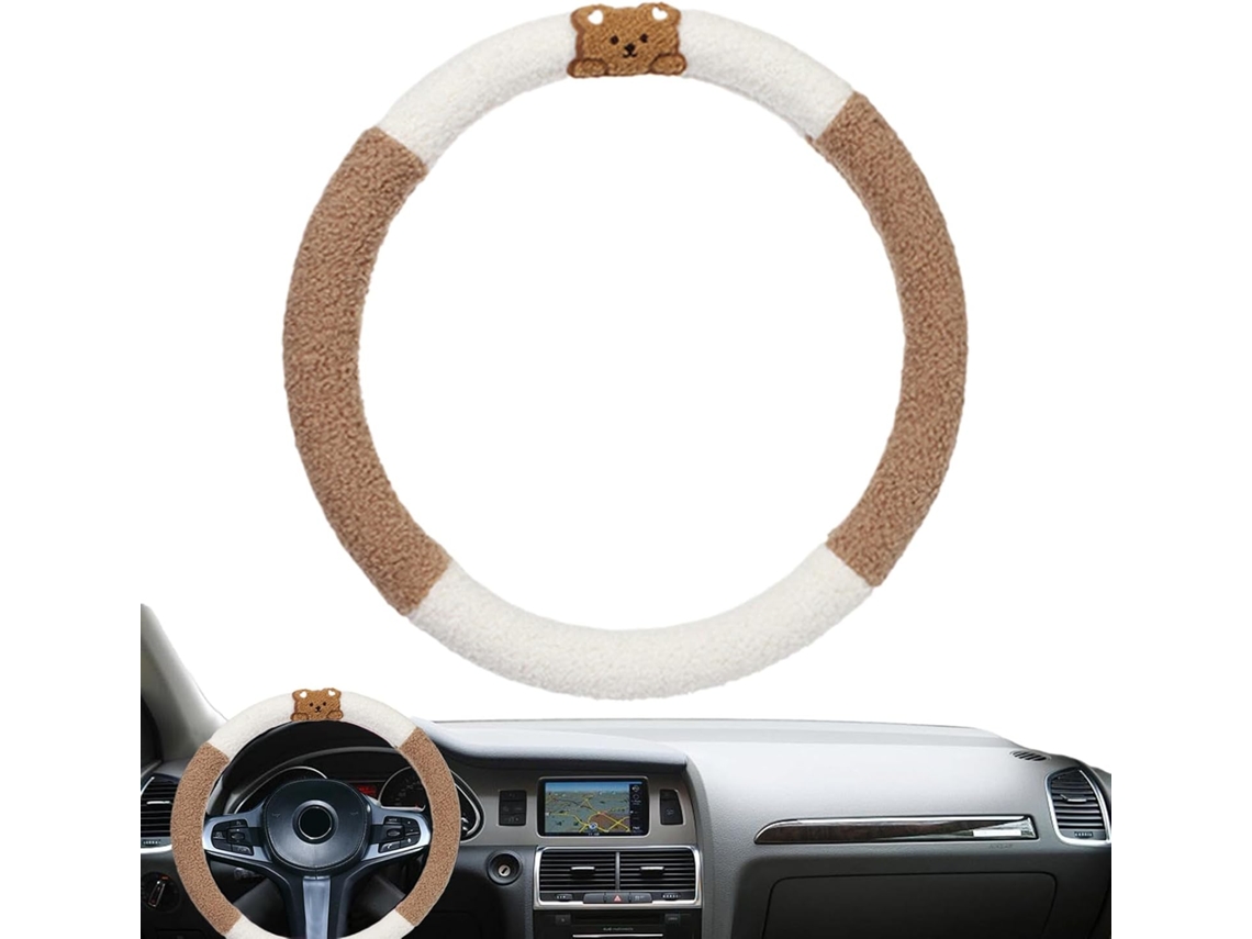 Capa de Volante Masculino 38 Cm, Decoração Aconchegante Para Carro Maçaneta.