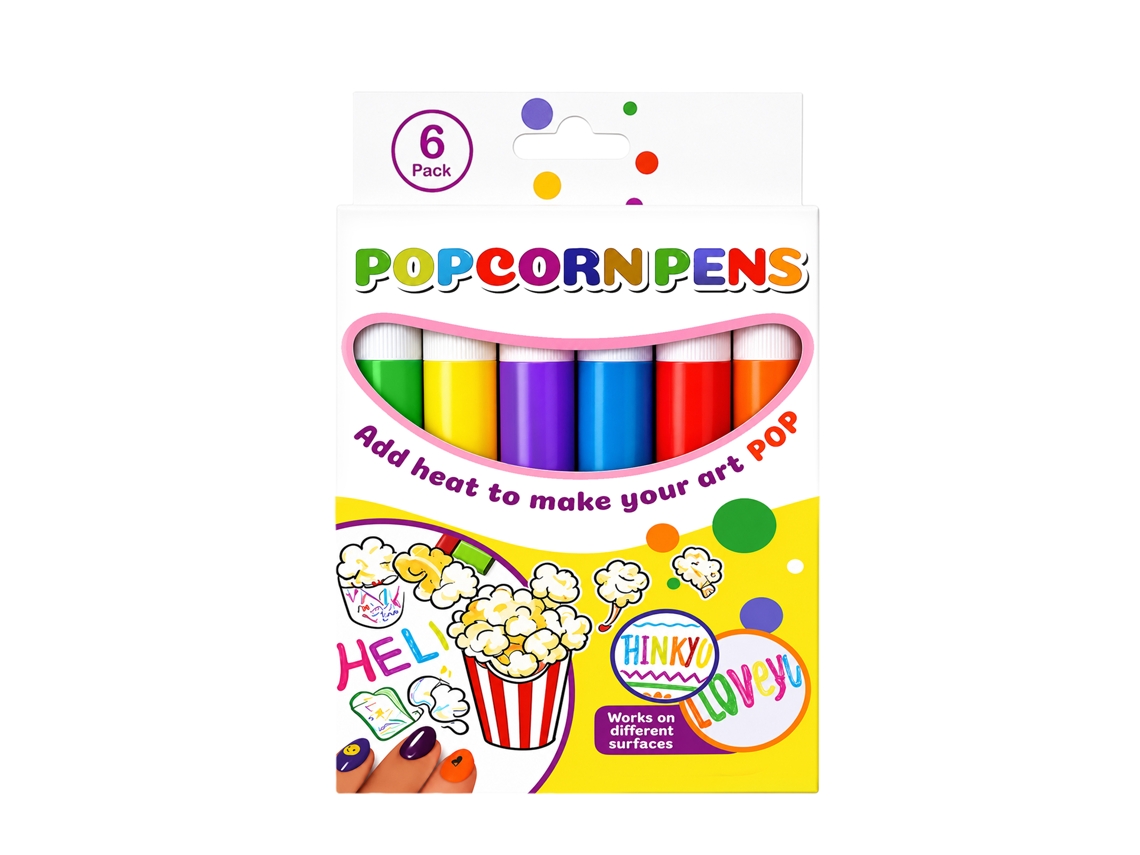 Caneta Pipoca - Cores De Bolhas 3d, Design Multifacetado, Desenho Durável, Fluxo De Tinta Suave, Outros Brinquedos