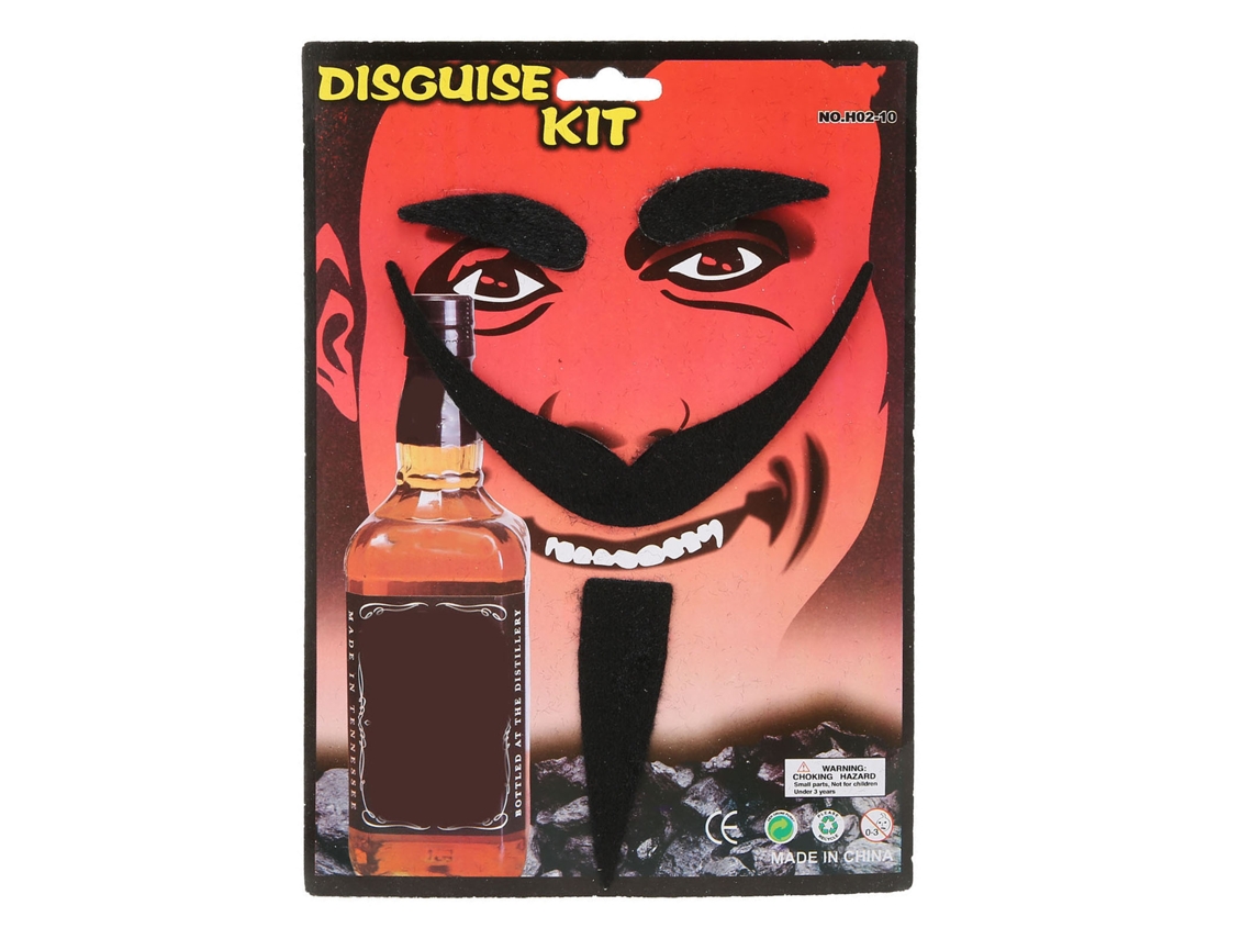 Acessórios De Cosplay Com Bigodes E Barbas Adesivos