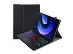 Capa Com Teclado Para Tablet Lurelia, Compatível Com Huawei Matepad Se 10.4 2023, Preto, Teclado Bluetooth, Fixação Magnética
